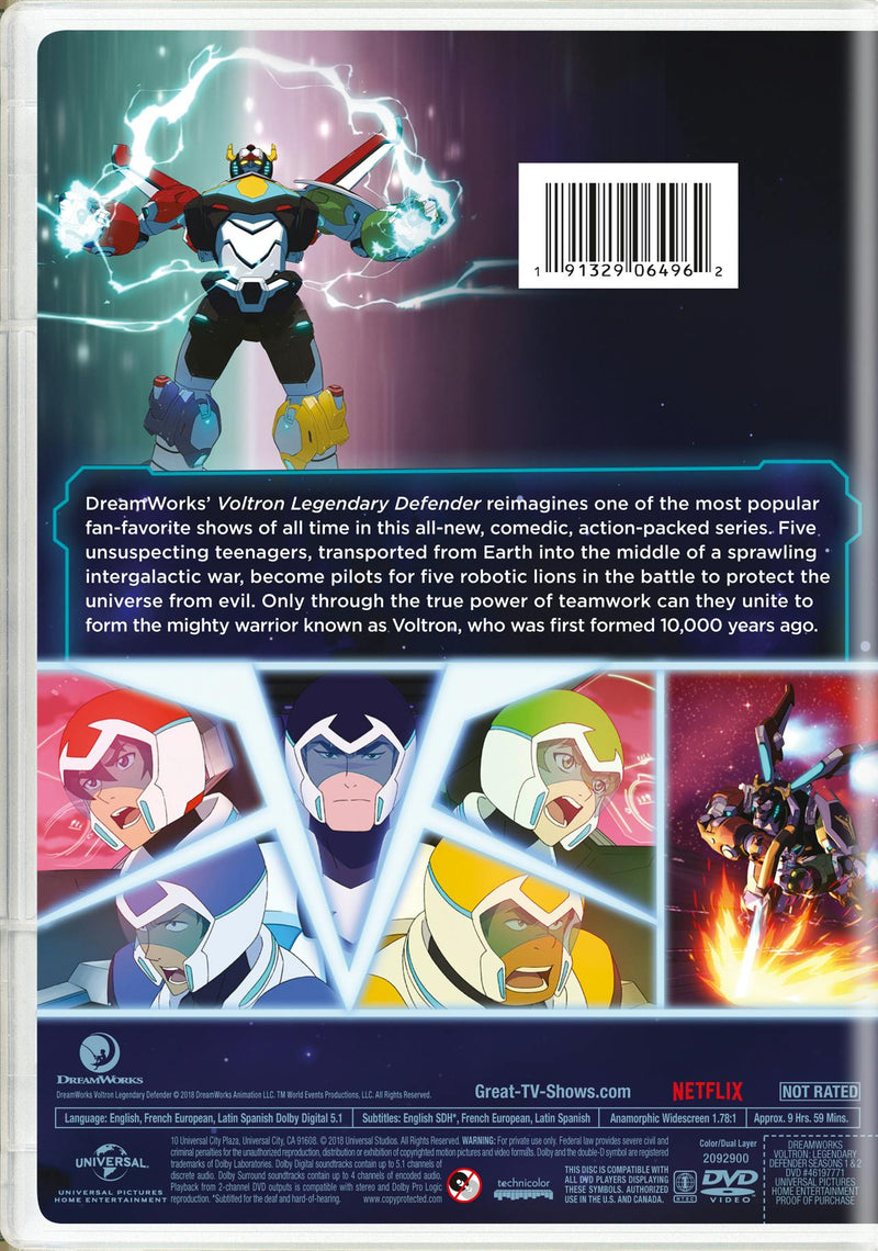Voltron - Legendary Defender: Seasons 1 & 2 (DVD Set) [DVD]