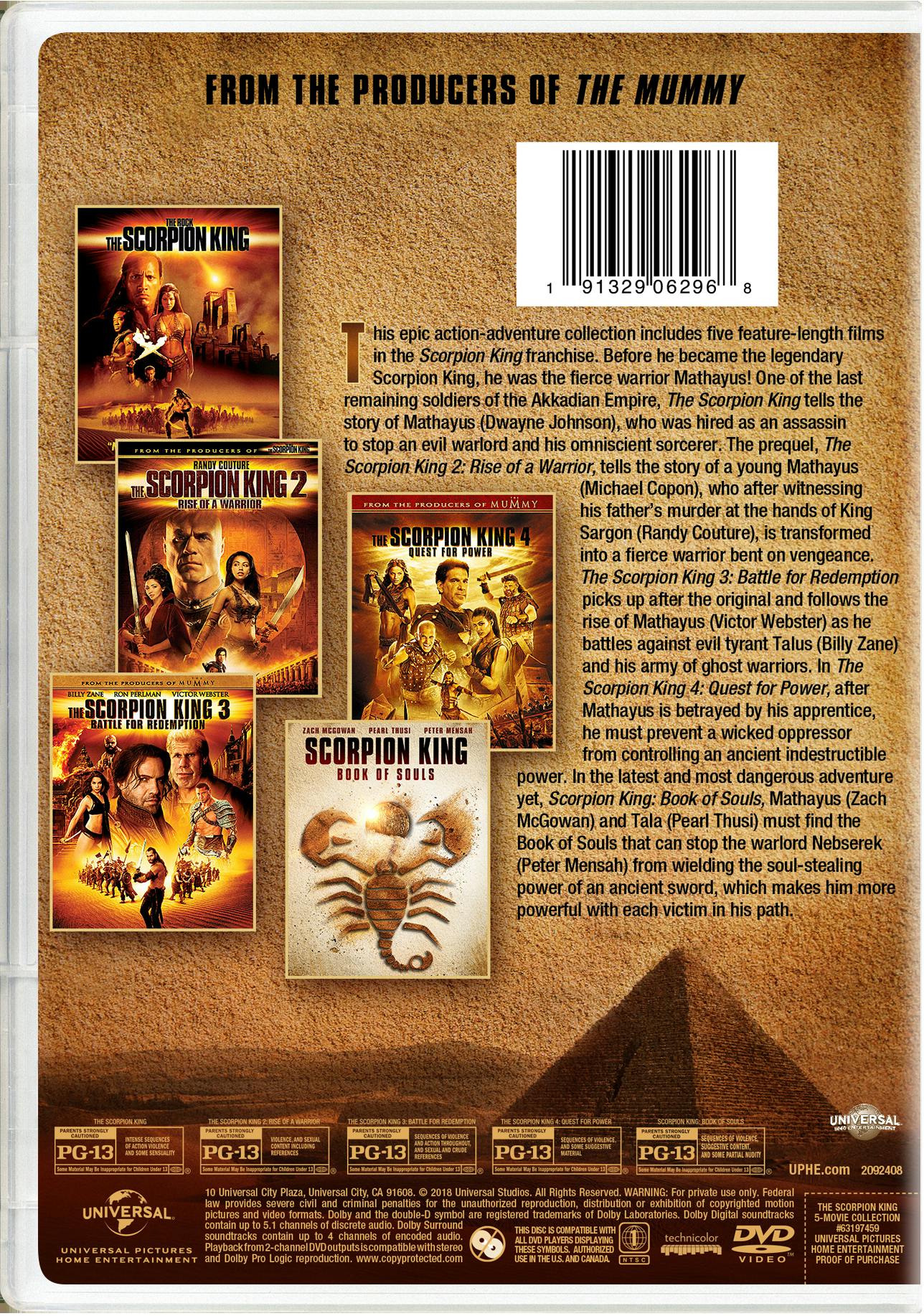 The Scorpion King: 5-movie Collection (DVD Set) [DVD] – GRUV