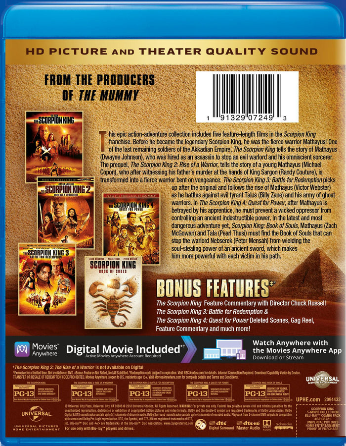 The Scorpion King: 5-movie Collection (Blu-ray + Digital HD) [Blu-ray]