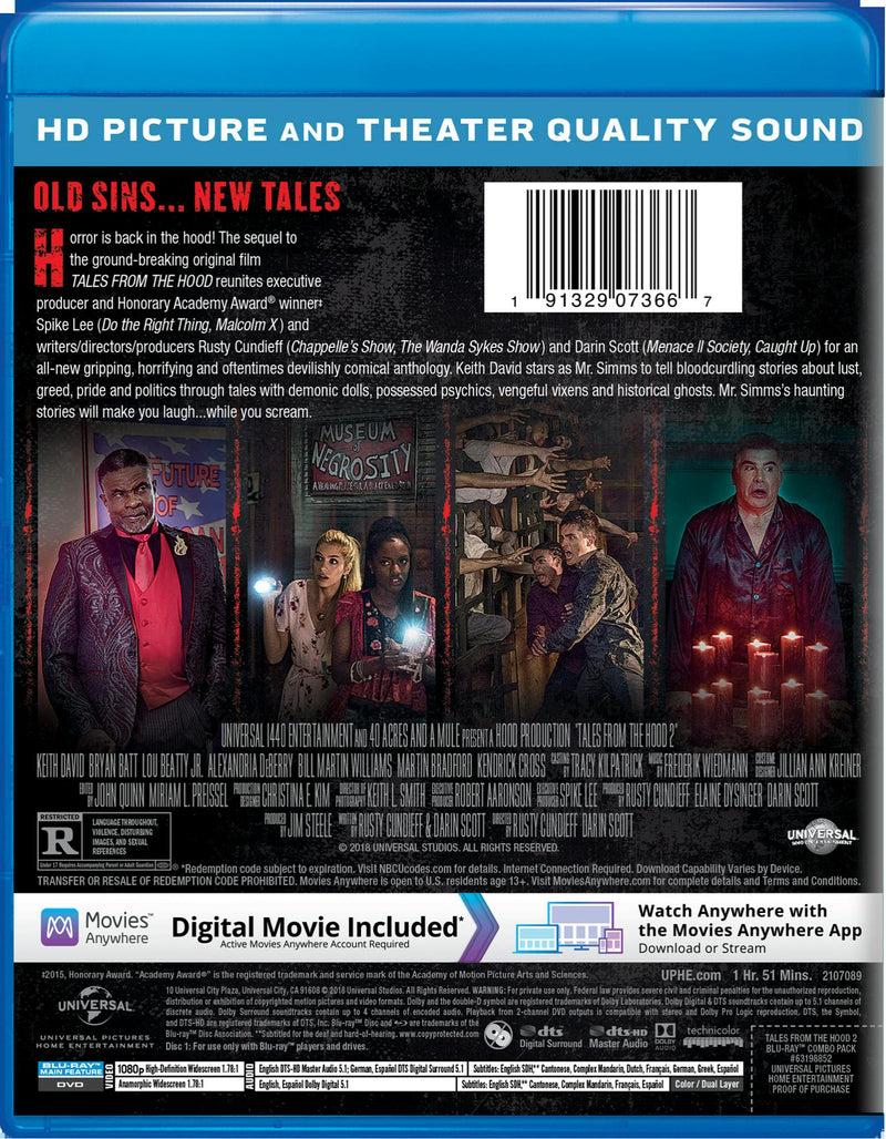 Tales from the Hood 2 (DVD + Digital) [Blu-ray]