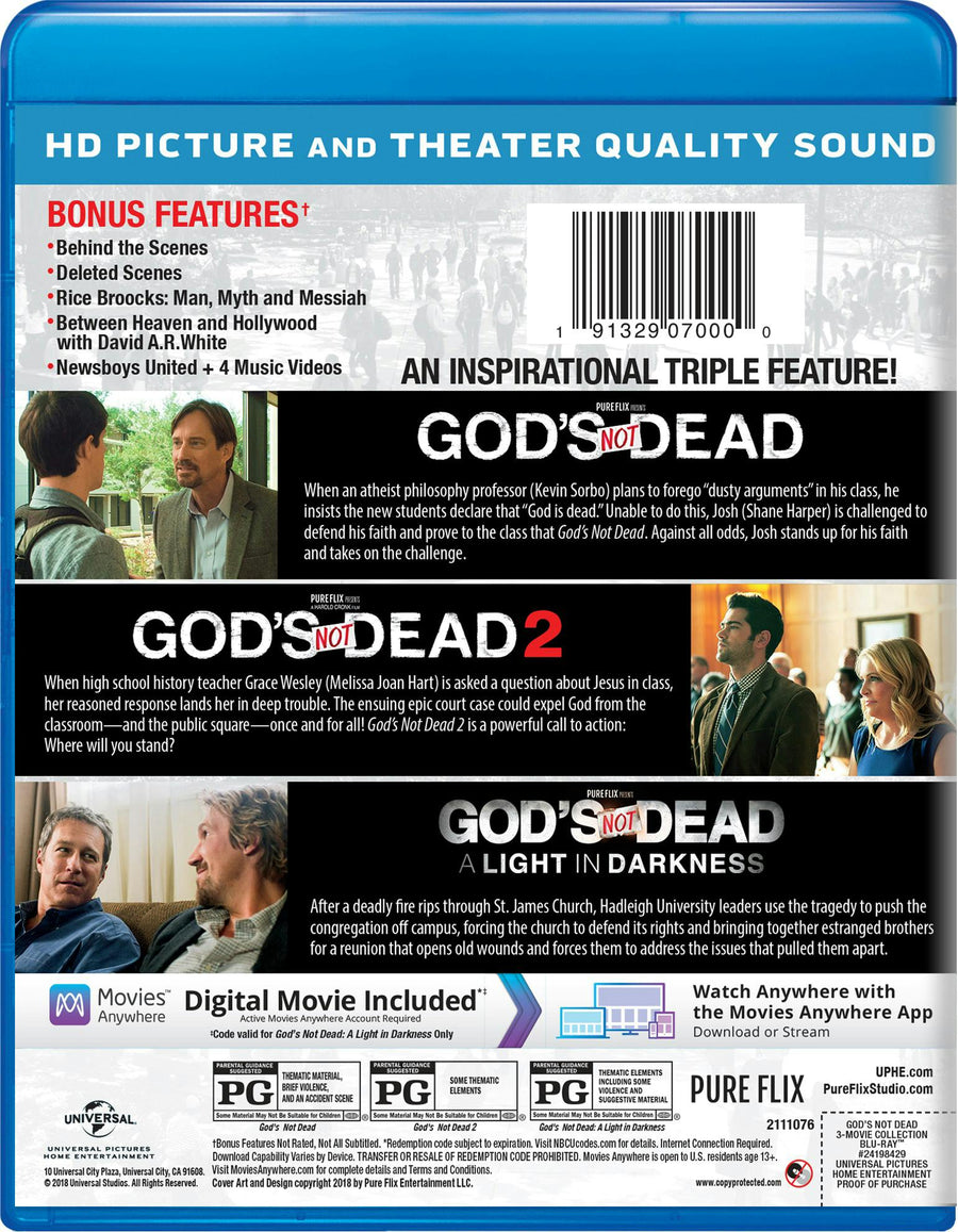 God's Not Dead: 3-movie Collection (Blu-ray Triple Feature) [Blu-ray]