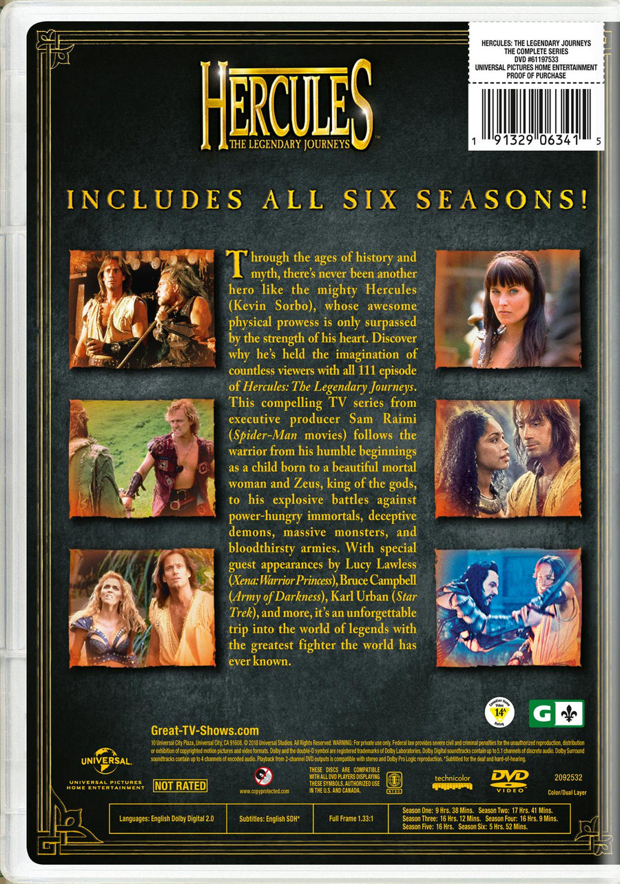 Hercules - The Legendary Journeys: The Complete Series [DVD]