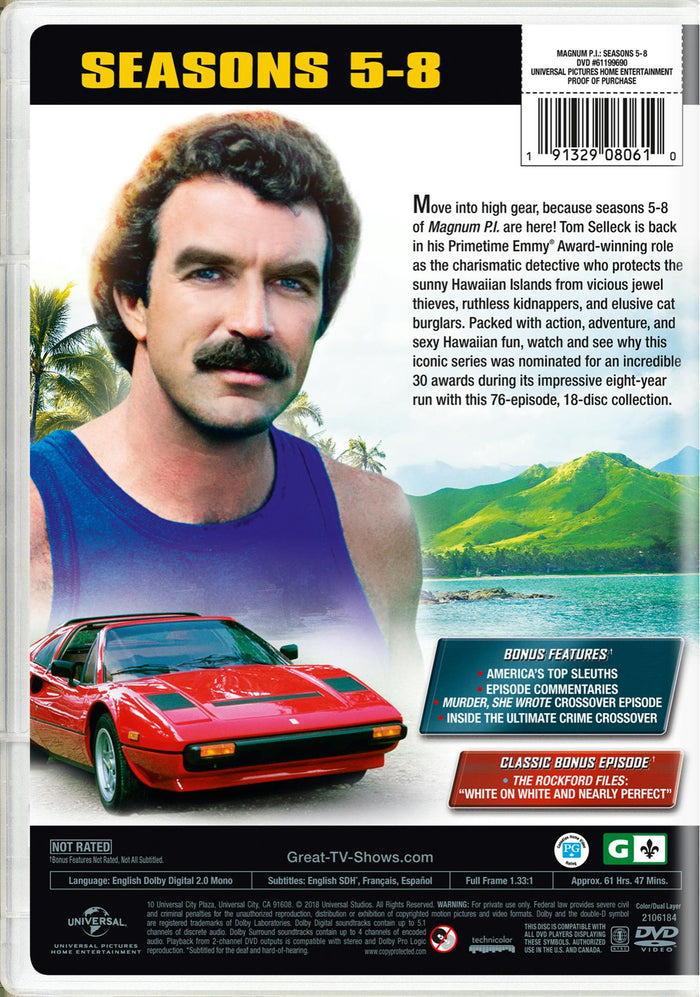 Magnum PI: The Complete Seasons 5-8 [DVD]