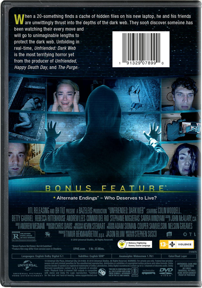 Unfriended - Dark Web [DVD]