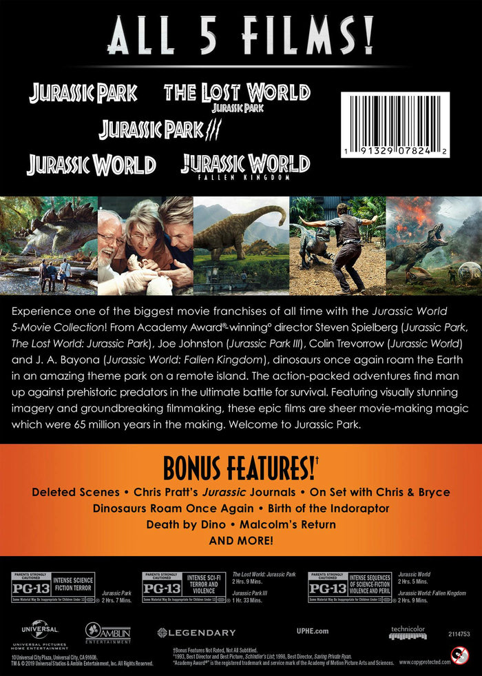 Jurassic World: 5-movie Collection [DVD]