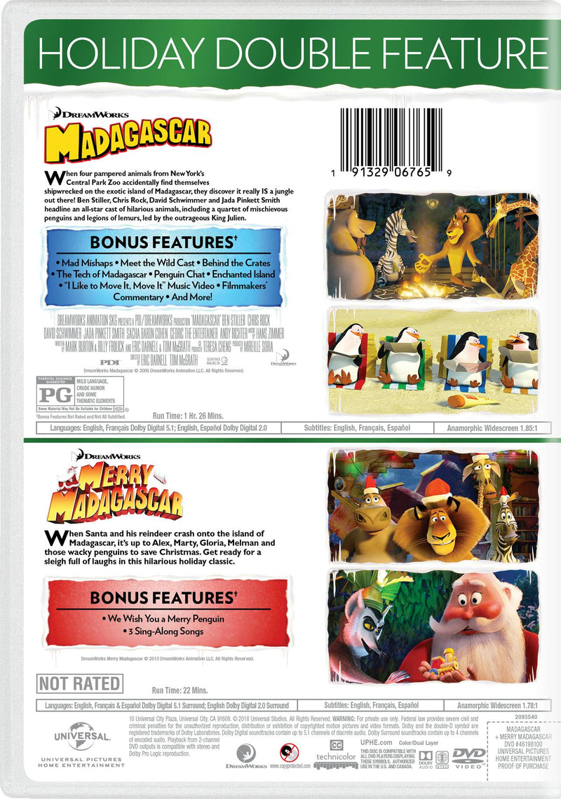 Madagascar/Merry Madagascar [DVD]