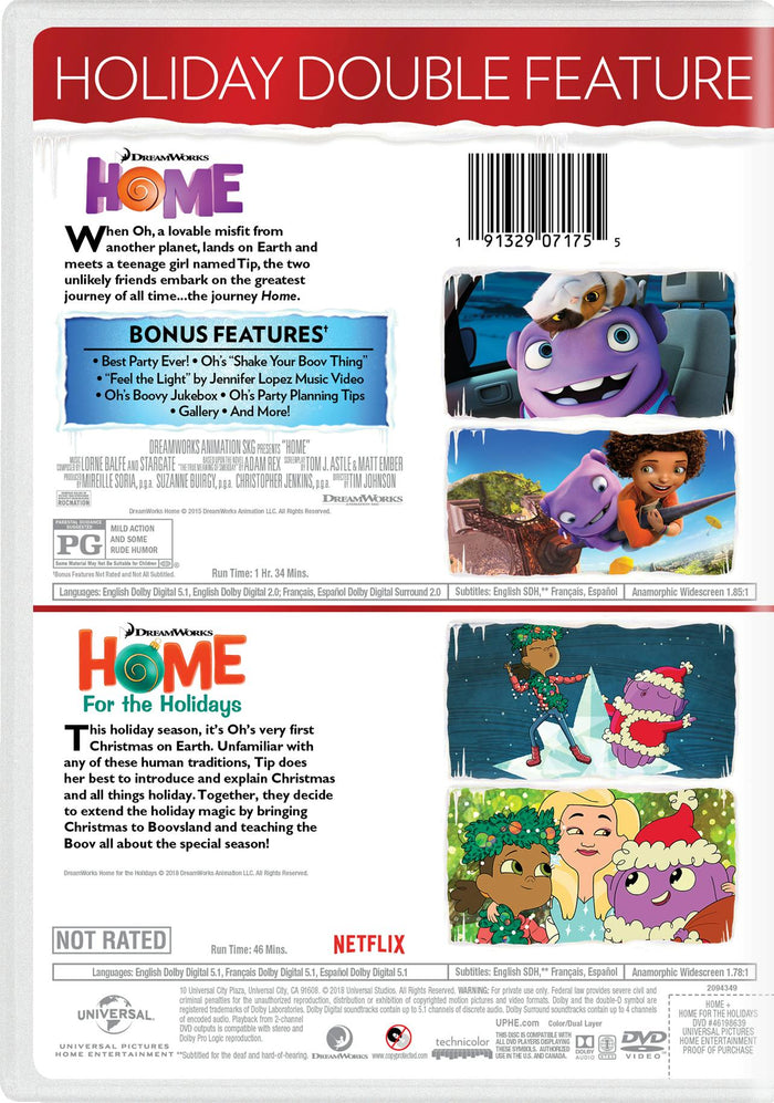 Home/Home: For the Holidays (DVD Double Feature) [DVD]