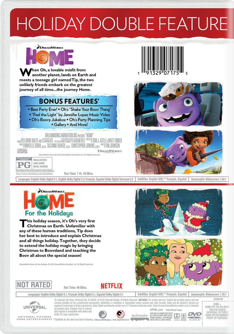 Home/Home: For the Holidays (DVD Double Feature) [DVD]