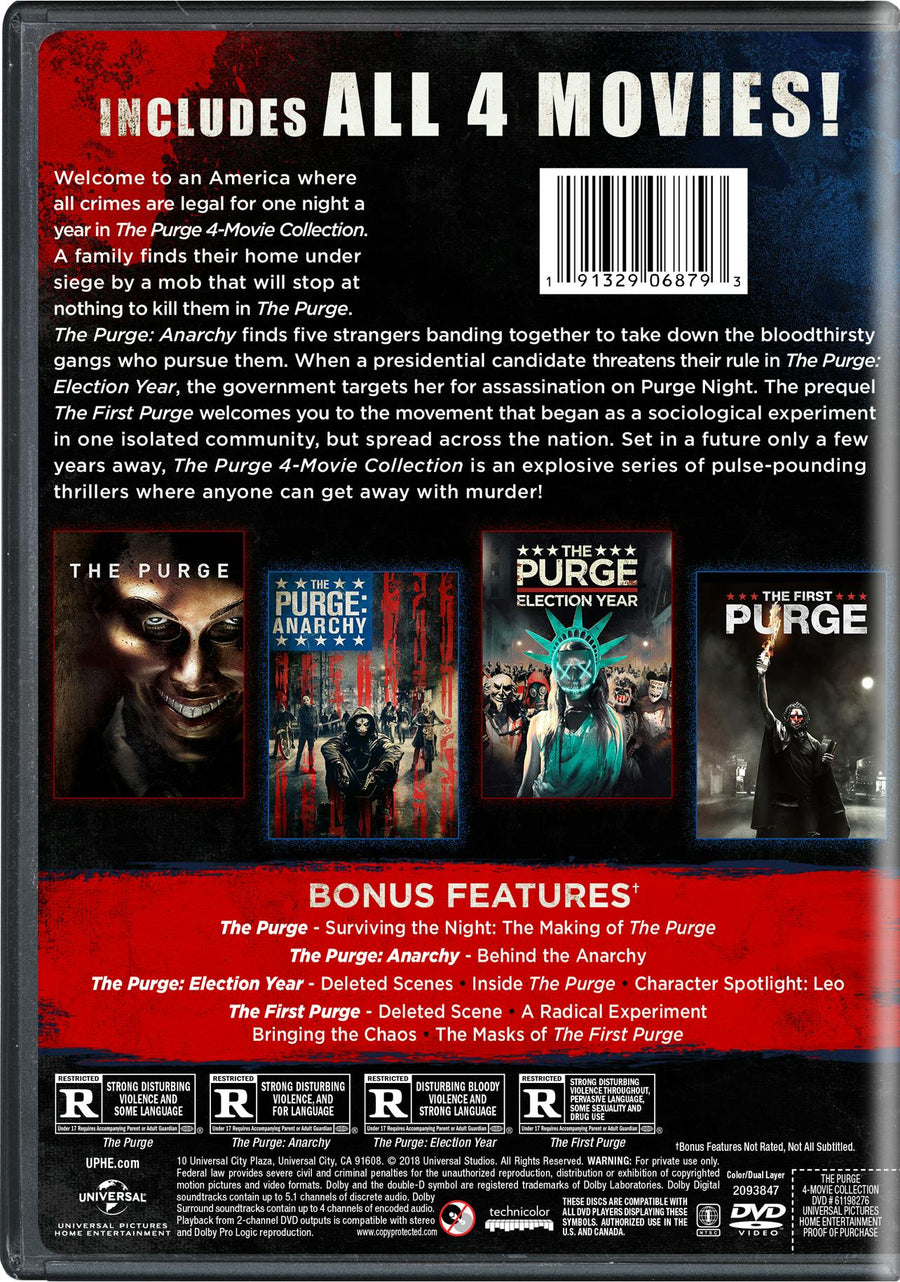 The Purge: 4-movie Collection (DVD Set) [DVD]
