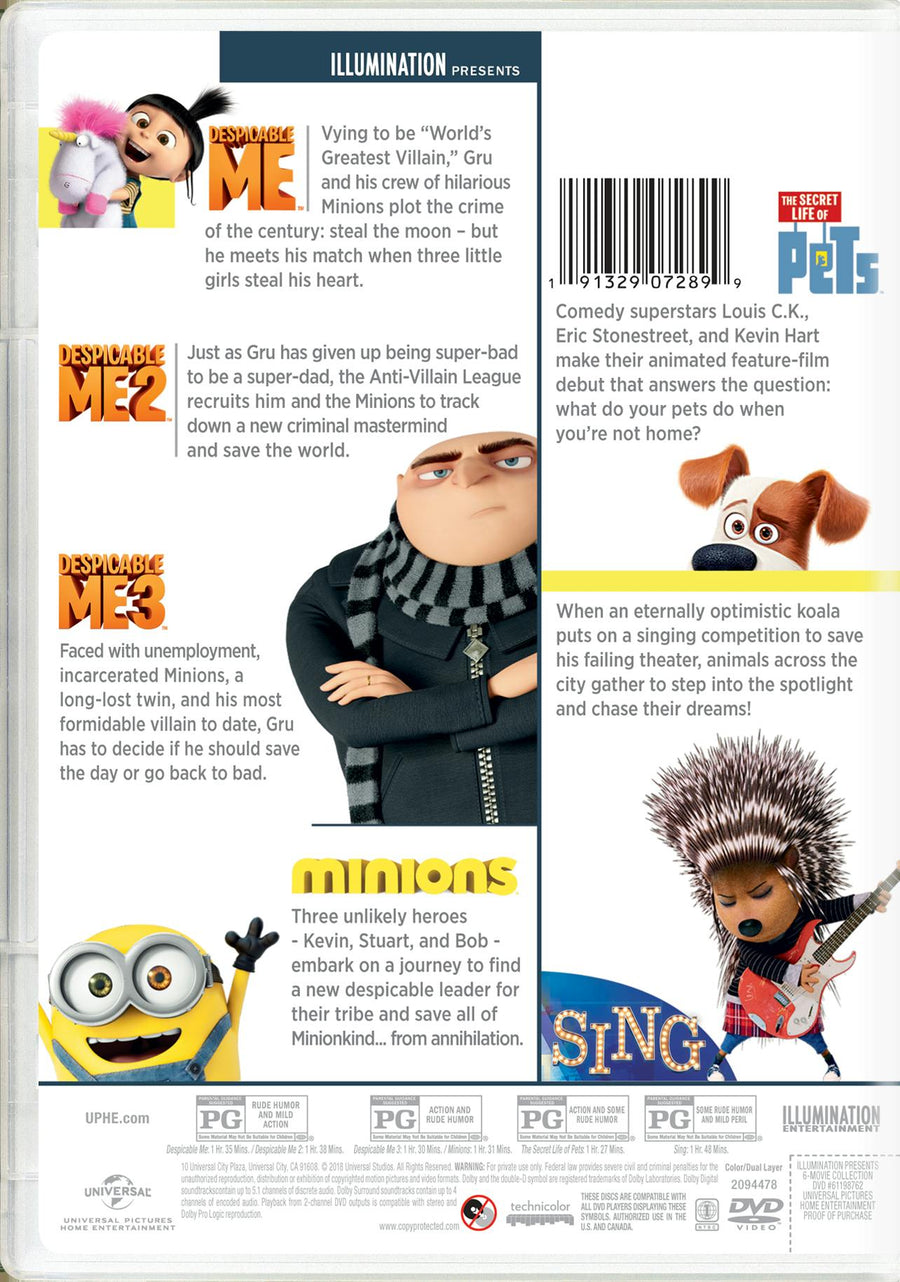 Despicable Me/Despicable Me 2/Despicable Me 3/Minions/... (DVD Set) [DVD]