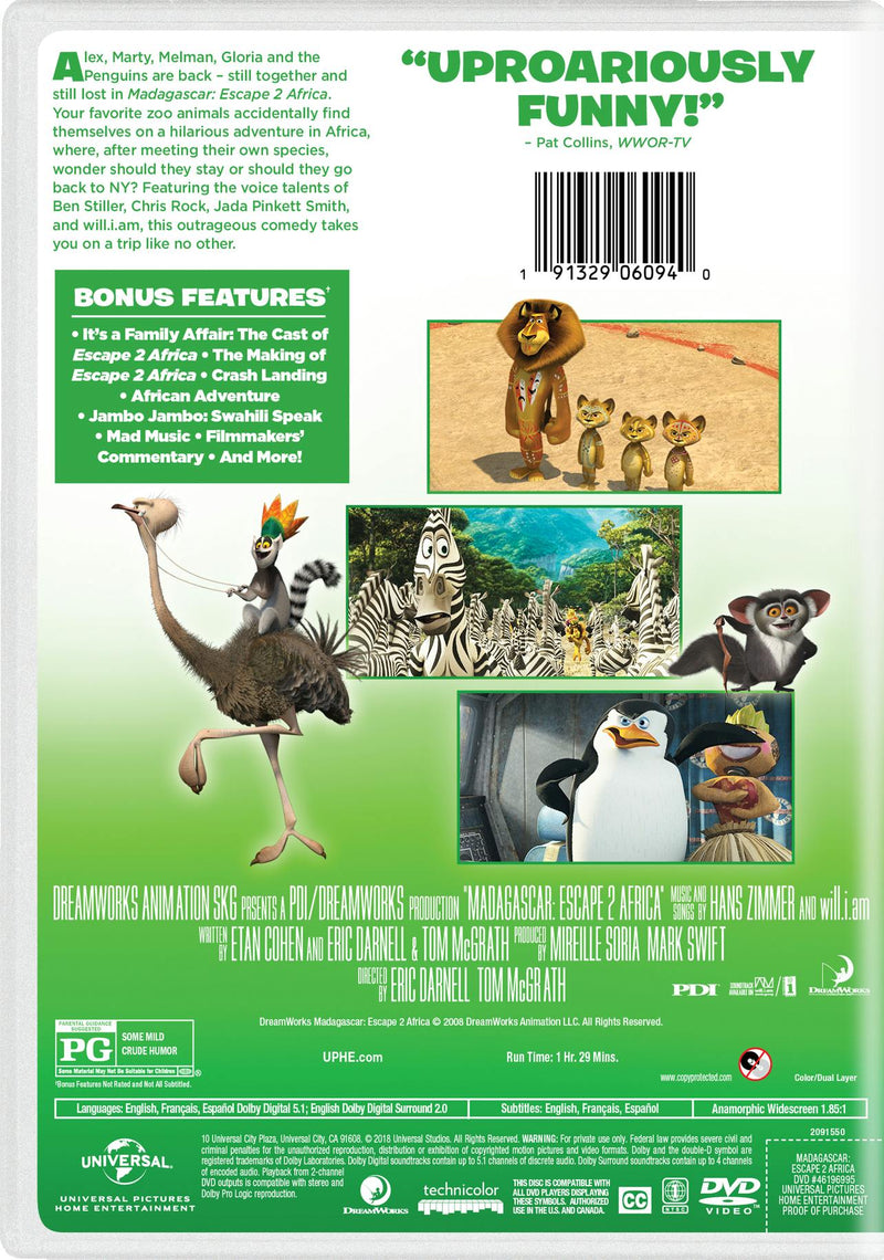 Madagascar: Escape 2 Africa [DVD]