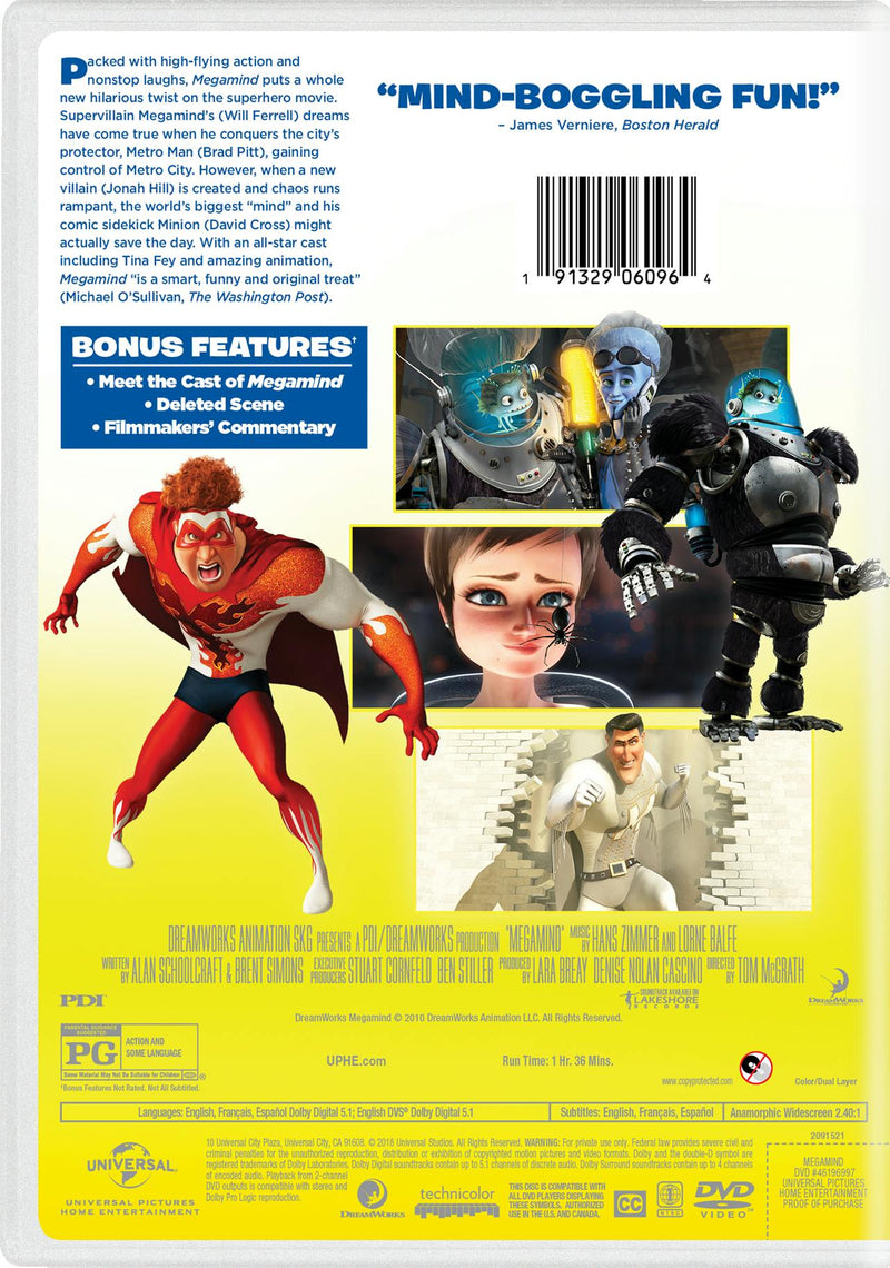 Megamind (2018) (DVD New Box Art) [DVD]