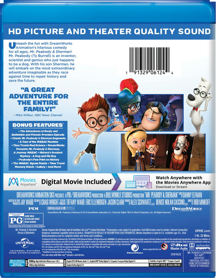 Mr. Peabody and Sherman [Blu-ray]