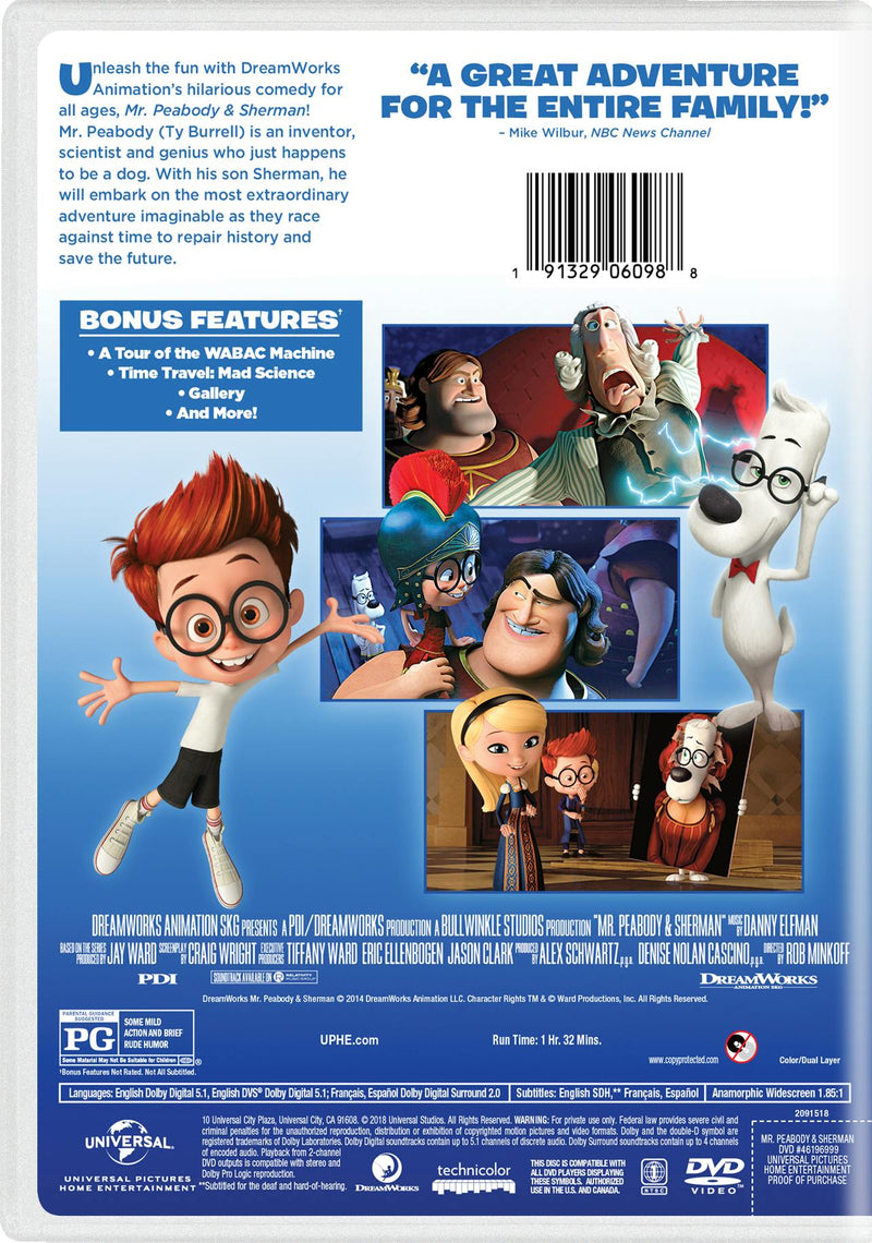 Mr. Peabody and Sherman [DVD]
