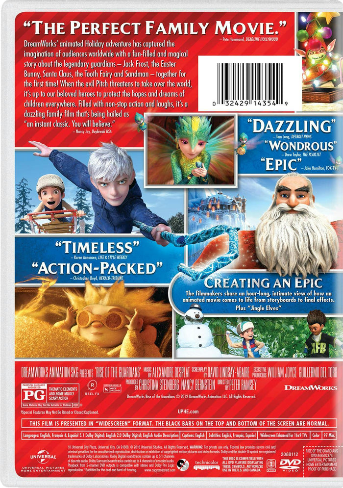 Rise of the Guardians (Holiday Art) [DVD]