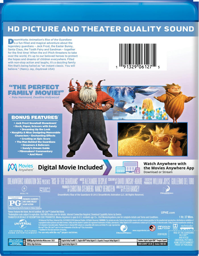 Rise of the Guardians (Digital) [Blu-ray]