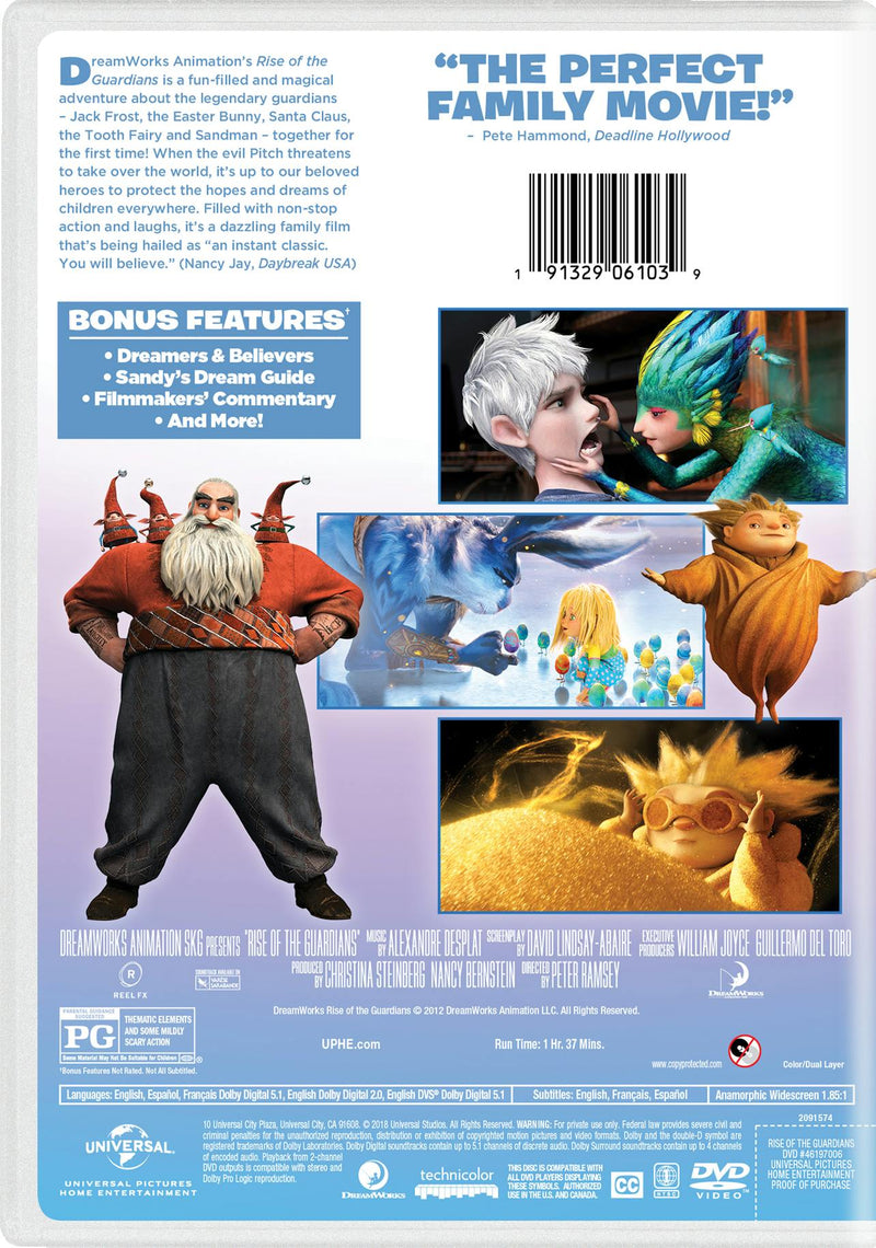 Rise of the Guardians (2018) (DVD New Box Art) [DVD]
