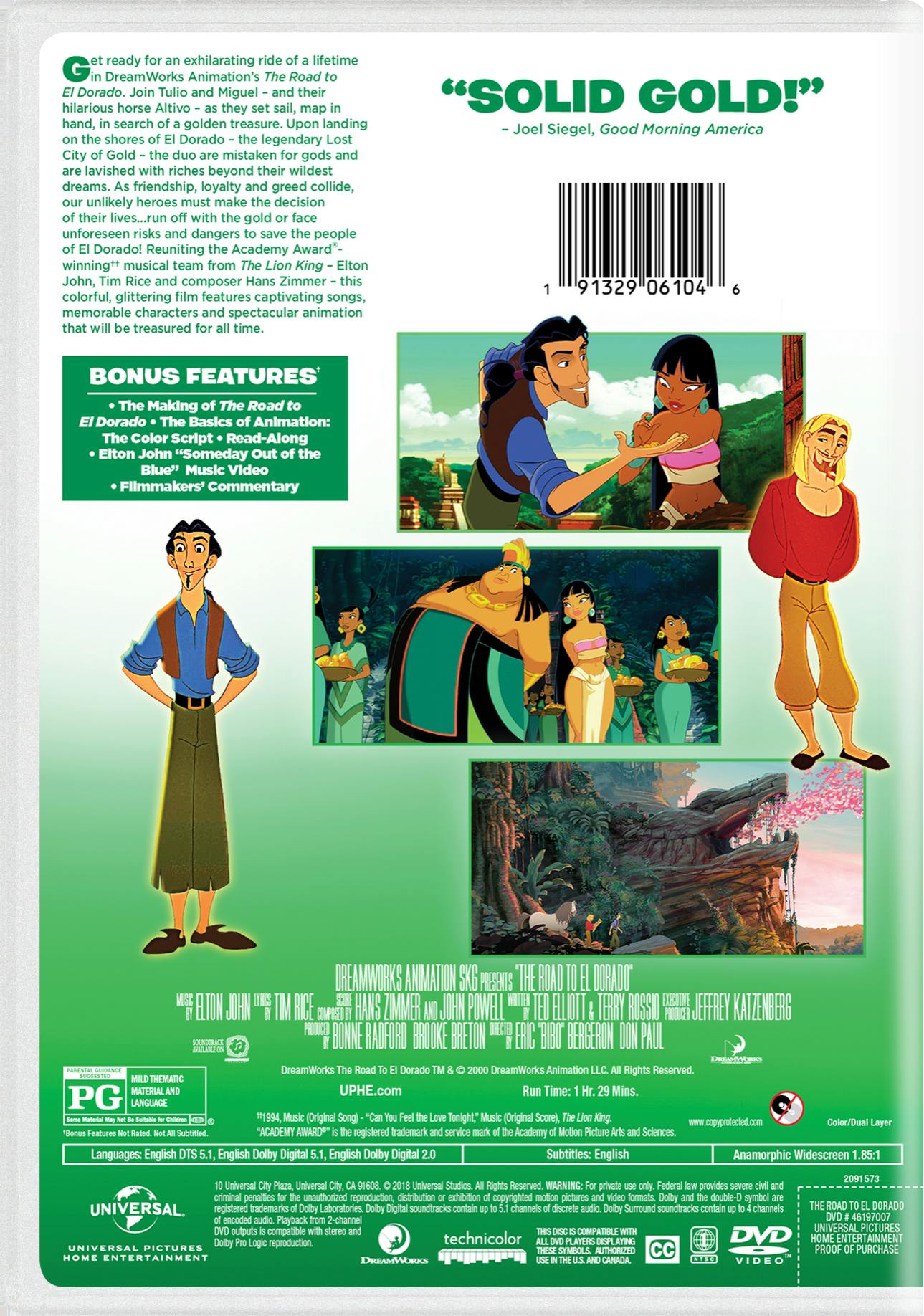 The Road to El Dorado (DVD New Box Art) [DVD] – GRUV Entertainment