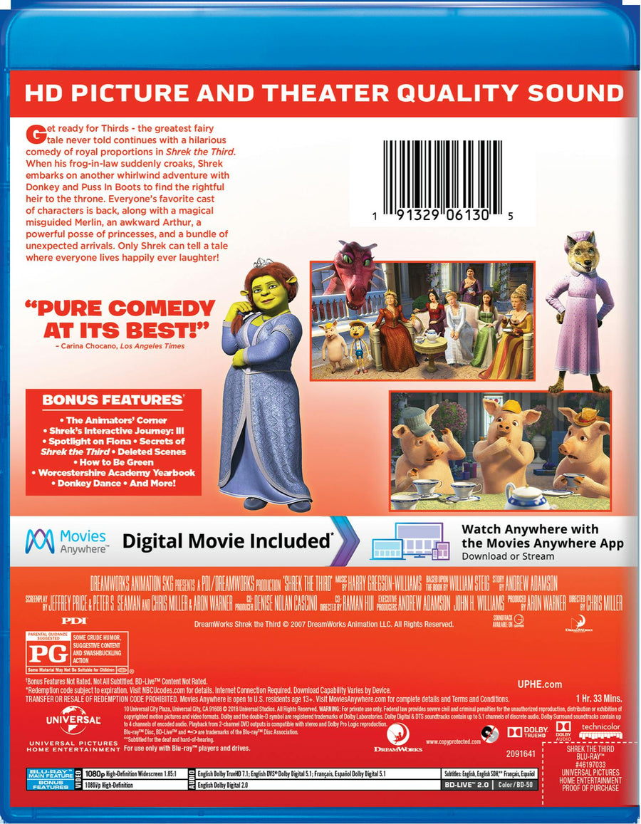 Shrek the Third (Blu-ray New Box Art) [Blu-ray]