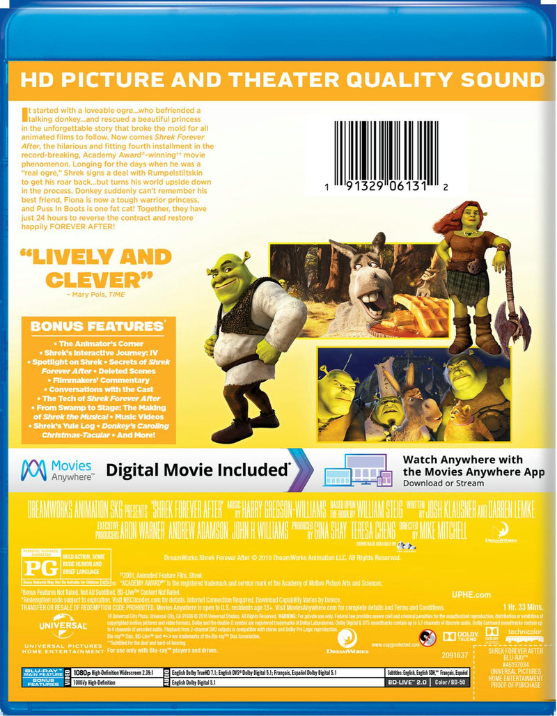 Shrek: Forever After - The Final Chapter (Blu-ray New Box Art) [Blu-ray]