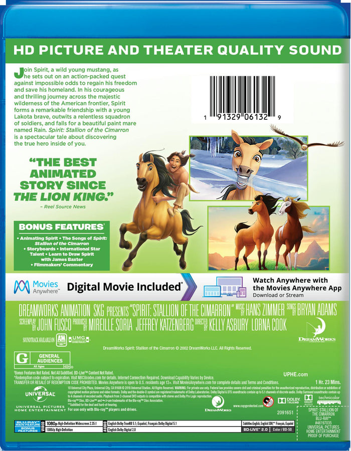 Spirit - Stallion of the Cimarron (Blu-ray New Box Art) [Blu-ray]