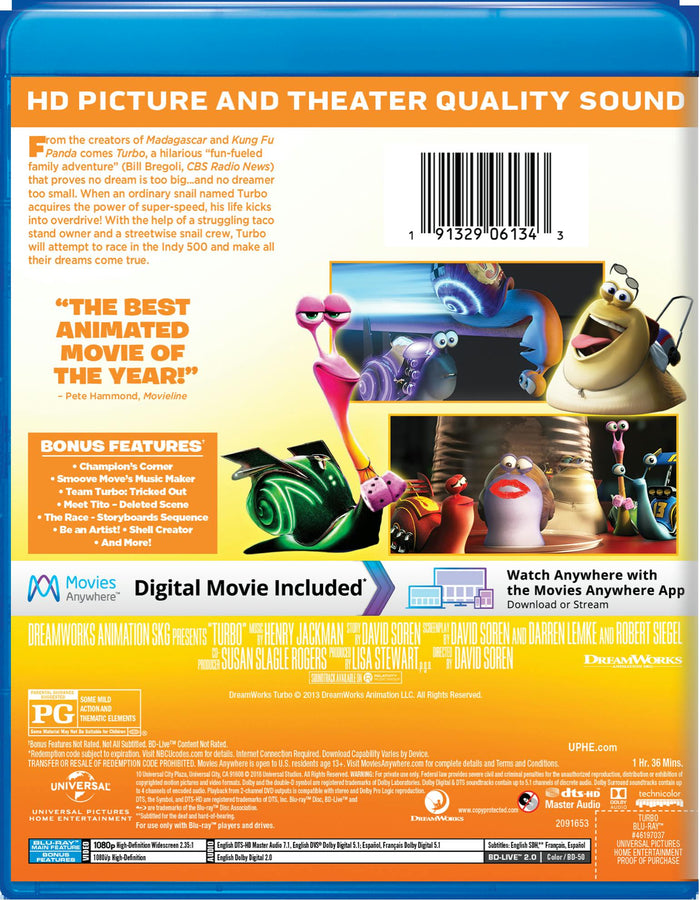 Turbo [Blu-ray]