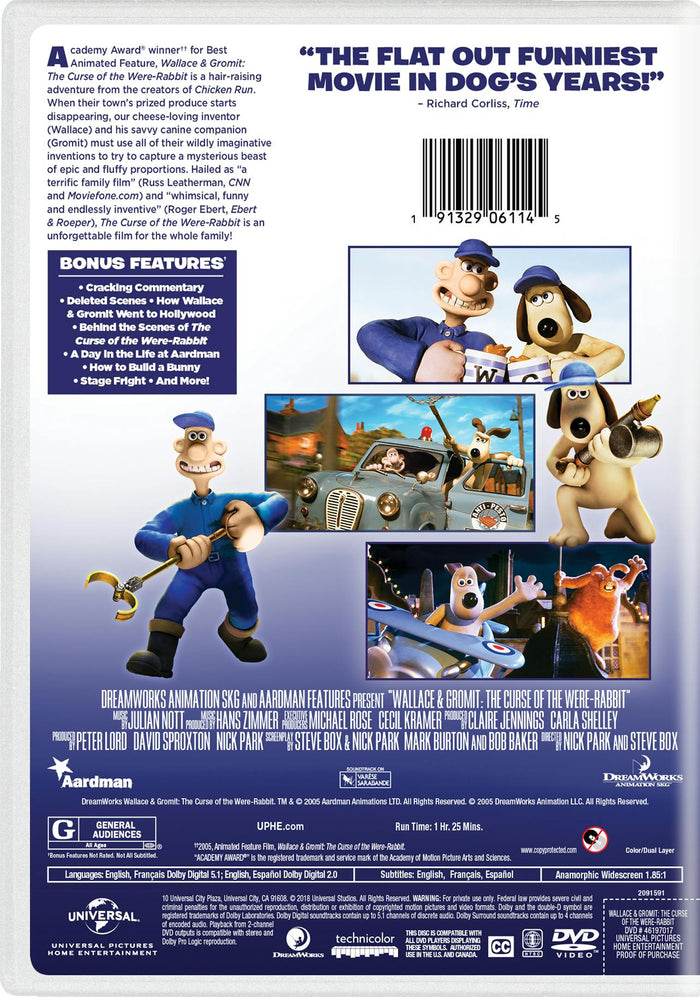 Wallace and Gromit: The Curse of the Were-rabbit [DVD]