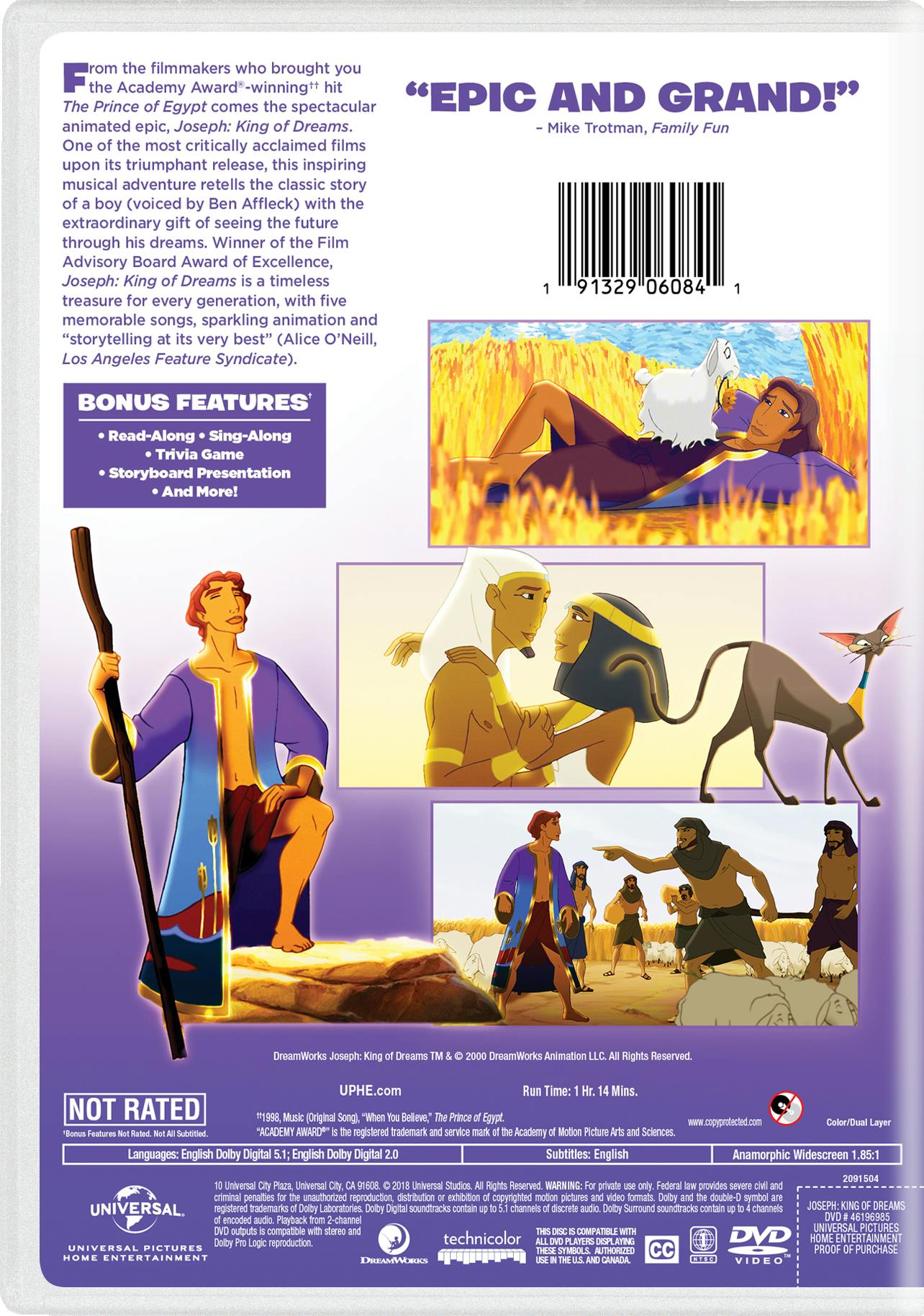 Joseph: King of Dreams (DVD New Box Art) [DVD]