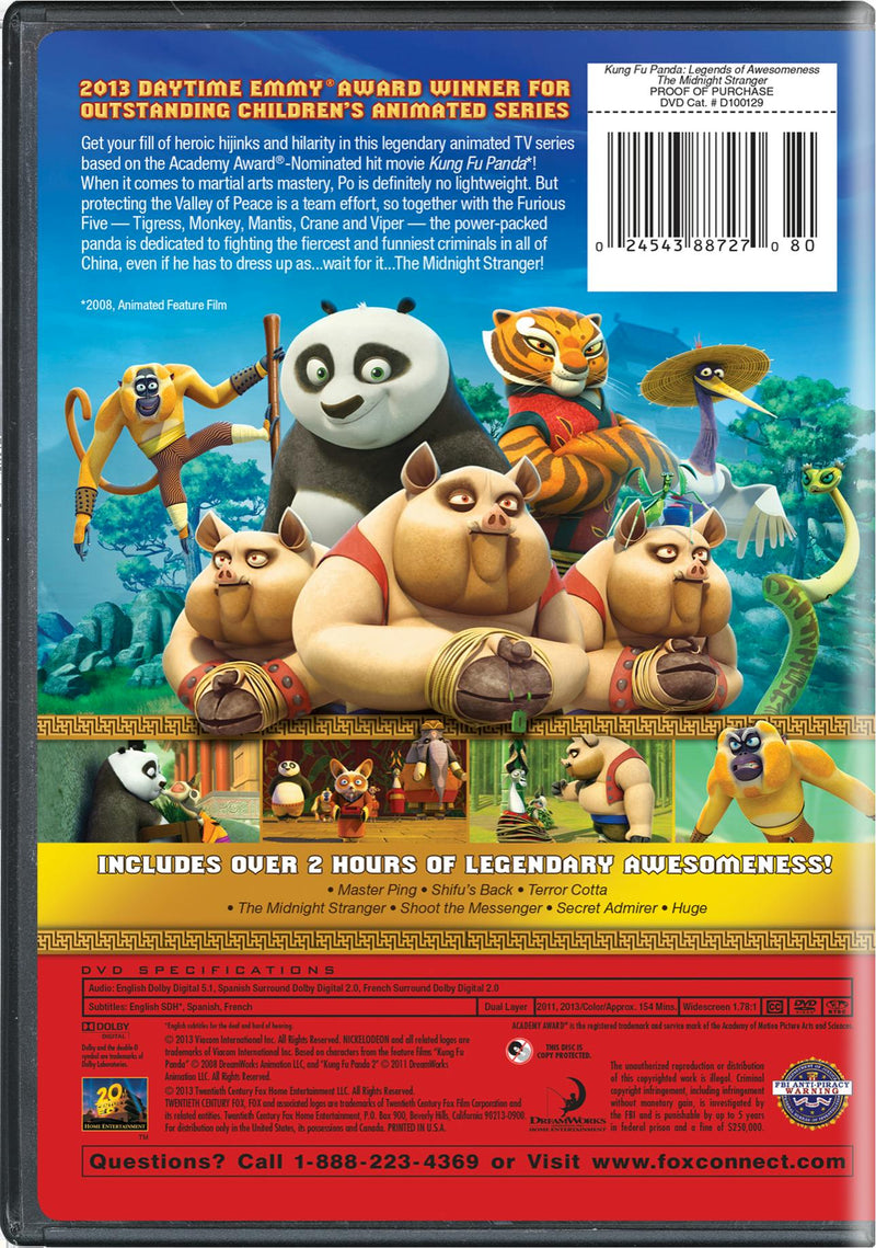 Kung Fu Panda: Legends of Awesomeness The Midnight Stranger [DVD