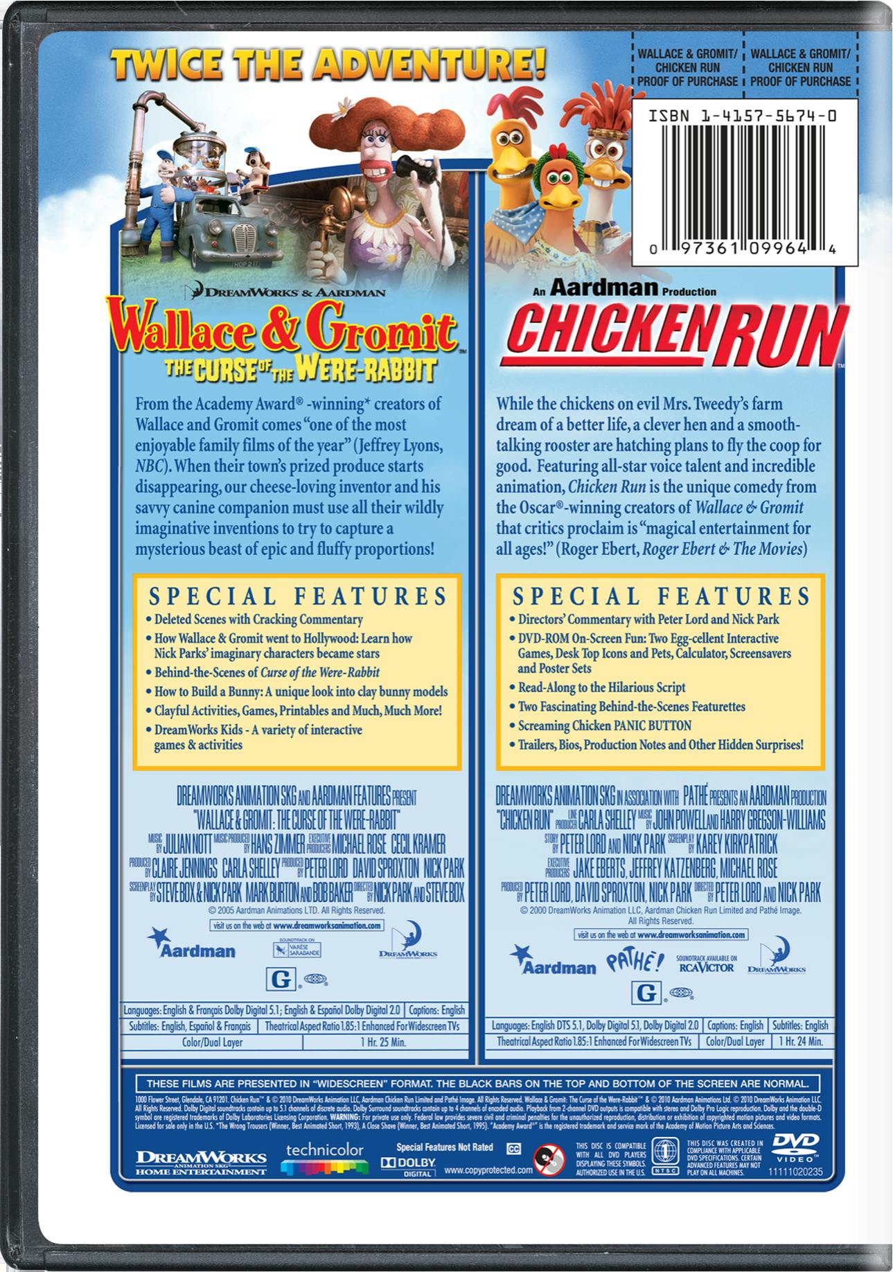 Wallace and Gromit: The Curse of the Were-rabbit (DVD Double