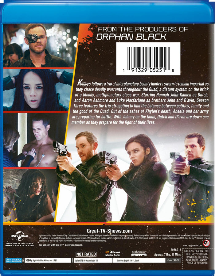 Killjoys: Season Three [Blu-ray]