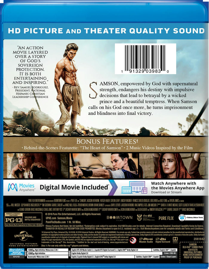 Samson (DVD + Digital) [Blu-ray]