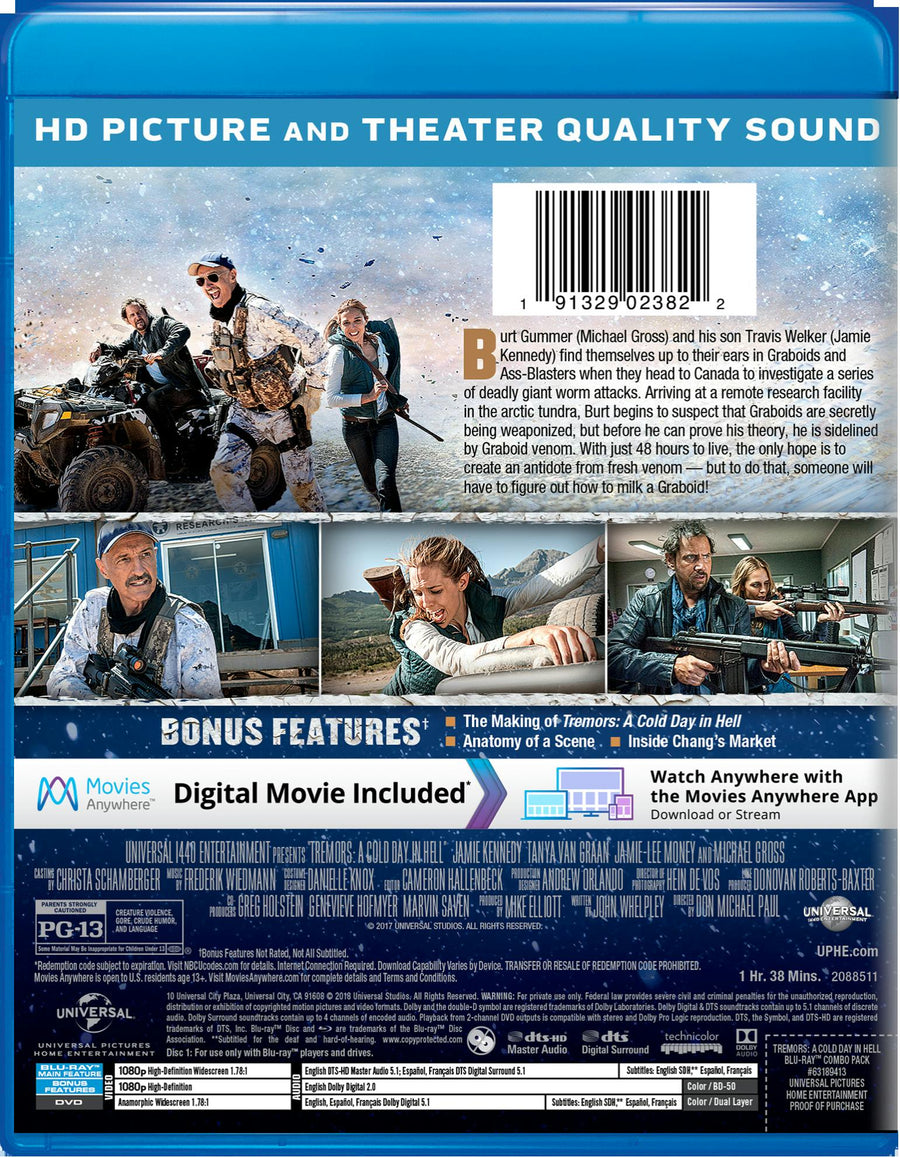 Tremors: A Cold Day in Hell (DVD + Digital) [Blu-ray]