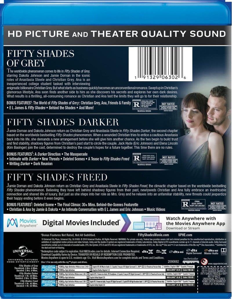 Fifty Shades: 3-movie Collection (Blu-ray Set) [Blu-ray]