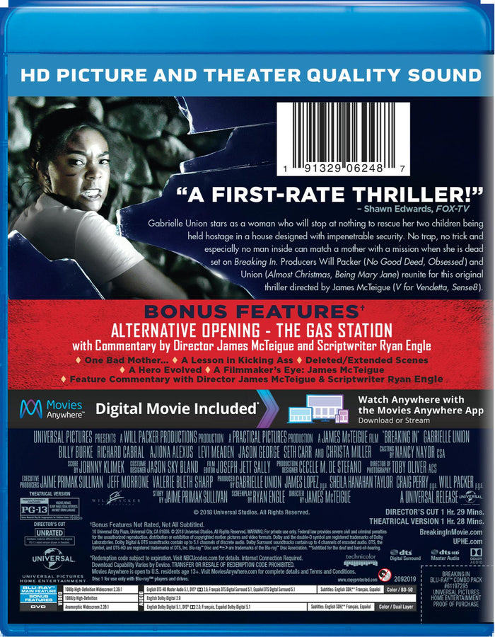 Breaking In (Unrated Director's Cut + DVD + Digital) [Blu-ray]