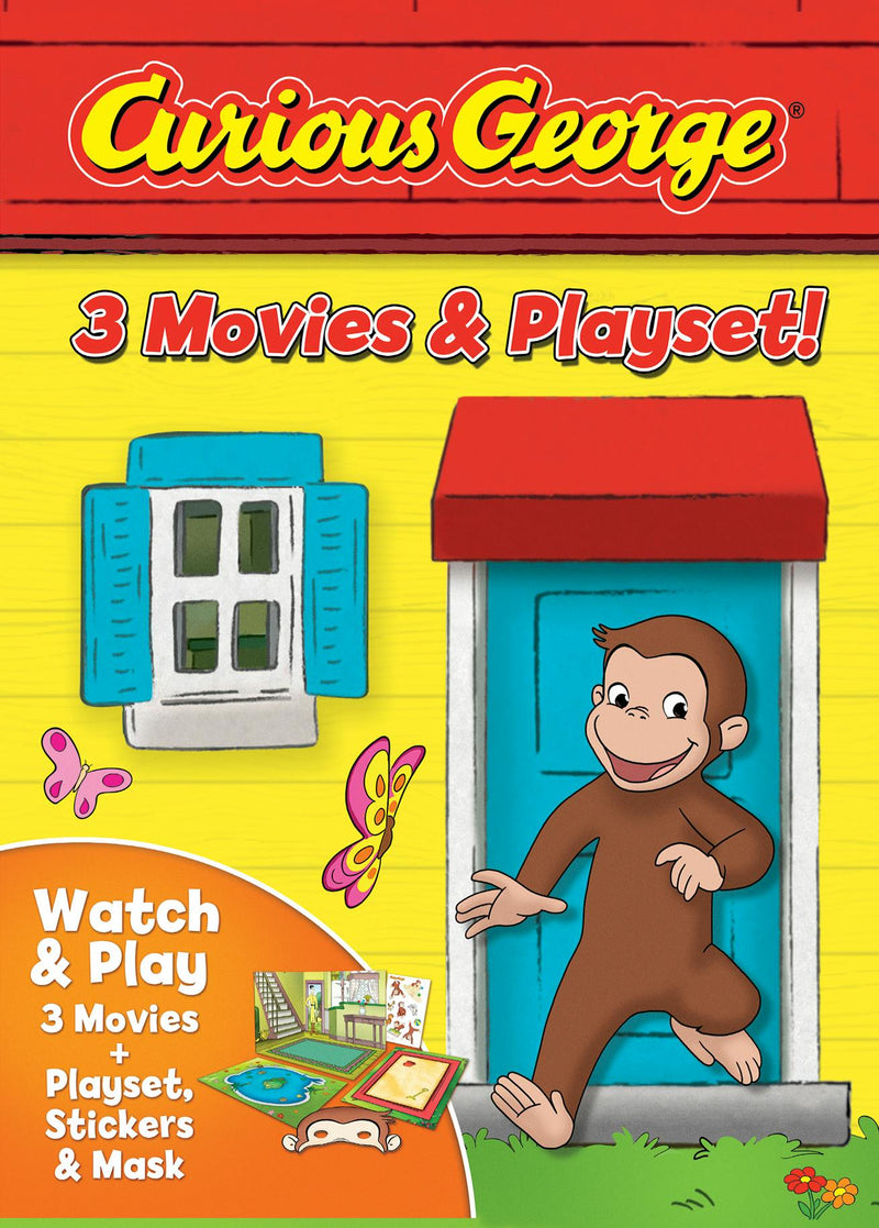Curious George: 3 Movies & Playset [DVD]