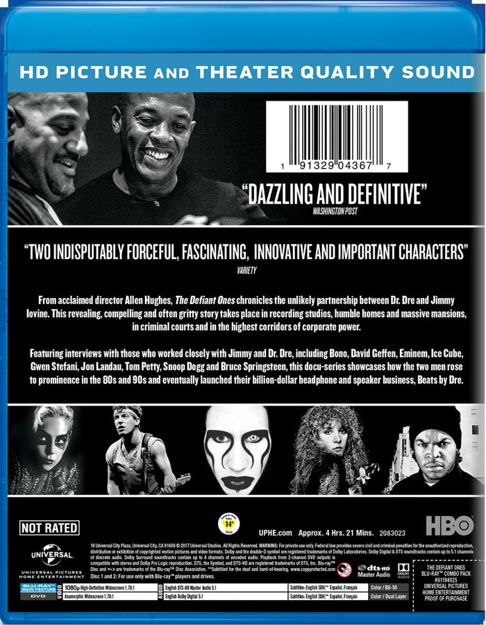 The Defiant Ones (with DVD) [Blu-ray]
