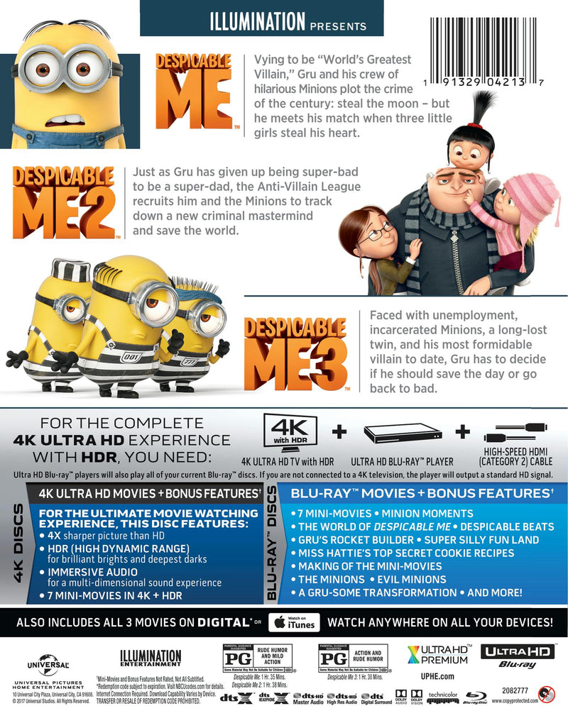 Despicable Me 1-3 (4K Ultra HD) [UHD]
