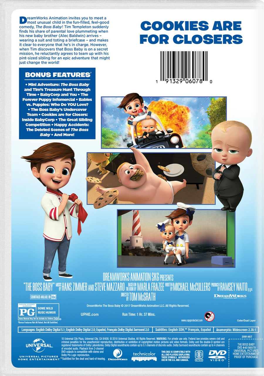 Blu Ray The Boss Baby Amazon Prime The Boss Baby (2018) (DVD New