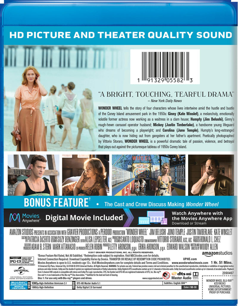 Wonder Wheel (Blu-ray + Digital HD) [Blu-ray]