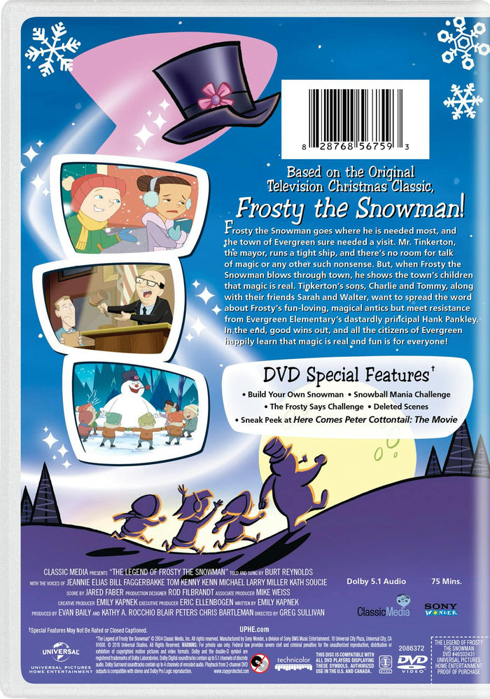 The Legend of Frosty the Snowman [DVD]