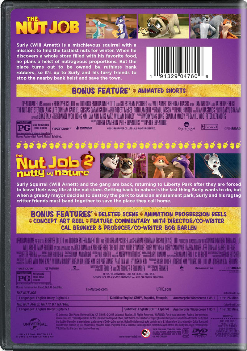 The Nut Job/The Nut Job 2 - Nutty By Nature [DVD]