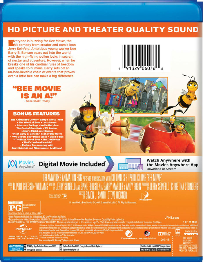 Bee Movie (Blu-ray New Box Art) [Blu-ray]