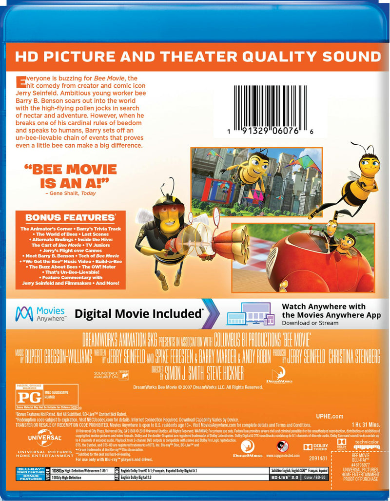 Bee Movie (Blu-ray New Box Art) [Blu-ray]