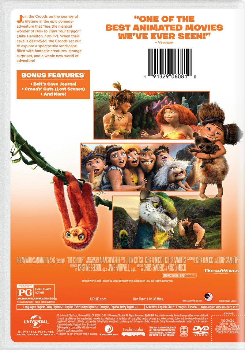 The Croods (2018) (DVD New Box Art) [DVD]