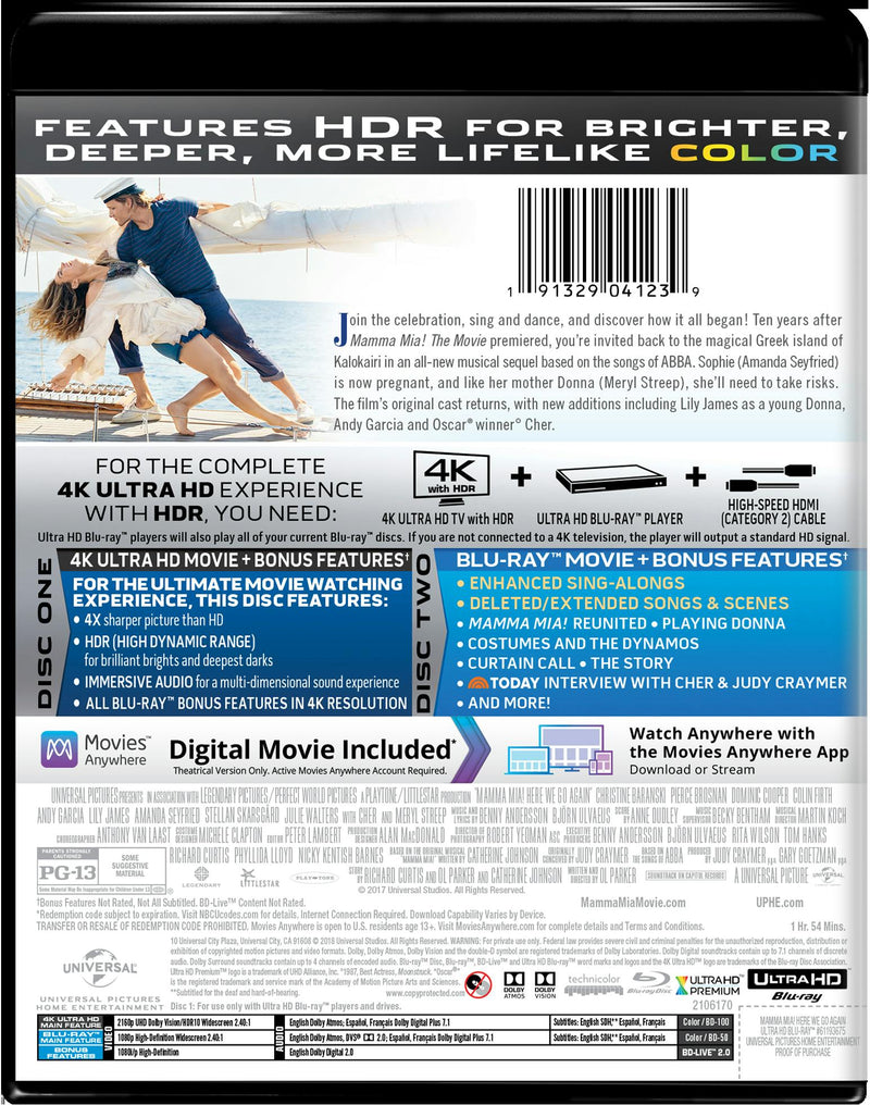 Mamma Mia! Here We Go Again (4K Ultra HD (Sing-Along Edition)) [UHD]