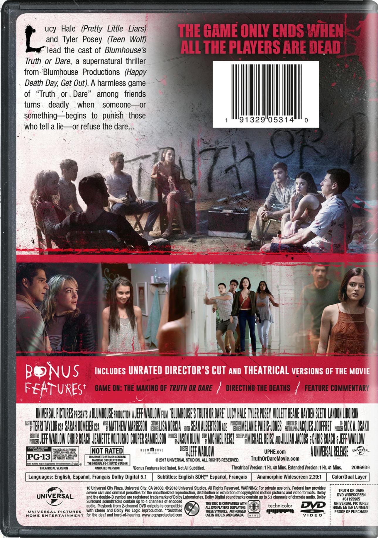 Truth Or Dare (Unrated Director's Cut) [DVD]