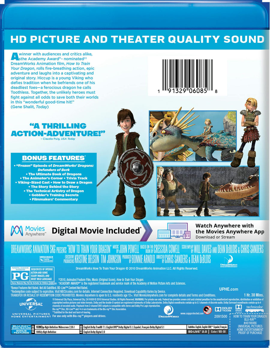How to Train Your Dragon (Digital) [Blu-ray]