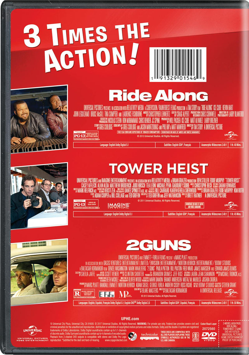 Ride Along/Tower Heist/2 Guns (DVD Triple Feature) [DVD]