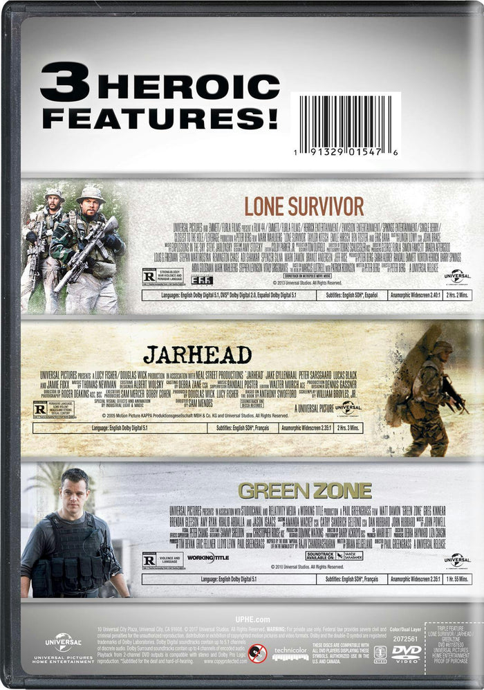 Lone Survivor/Jarhead/Green Zone [DVD]